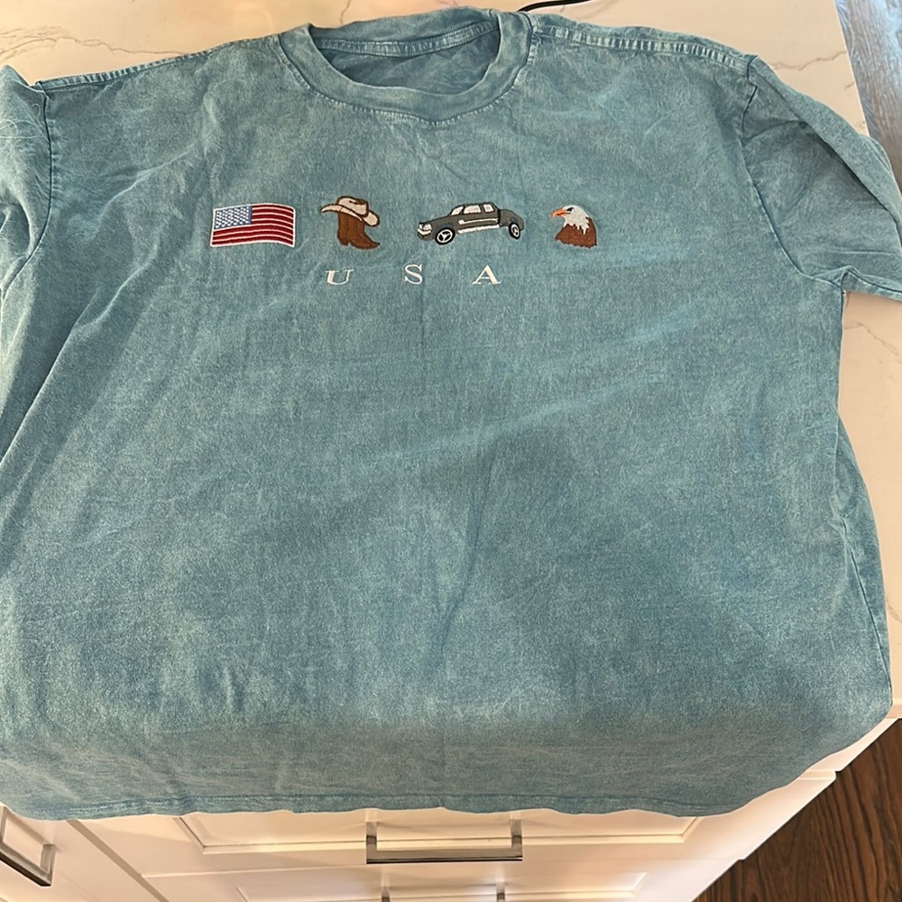 USA Embroidered Tee